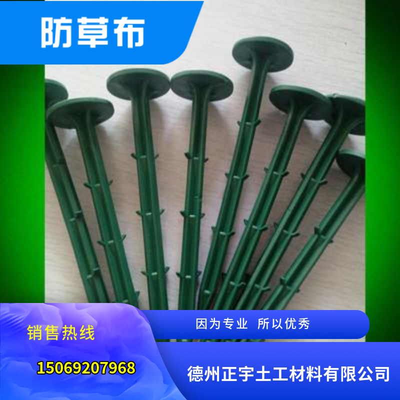 綠色PP材質(zhì)防草布專用地布釘
